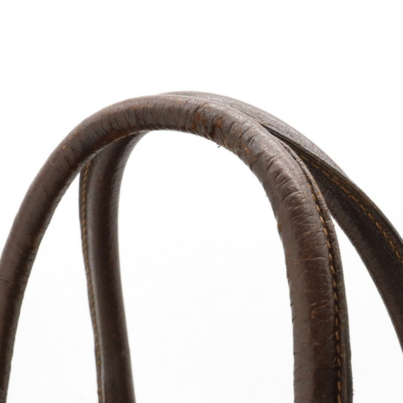 GUCCI Gucci Old Sherry Line Handbag Boston Bag Coated Canvas Leather Beige Da... - Picture 4 of 8